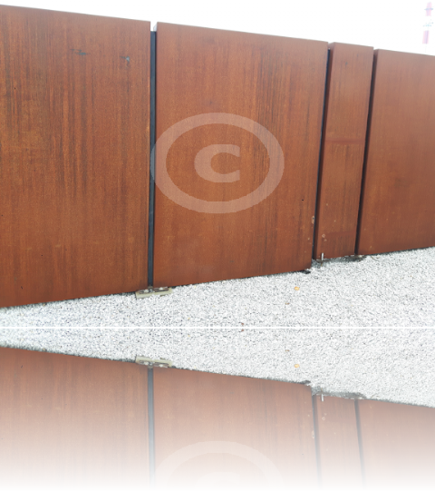 ogrodzenie kortenowe ogrodzenie corten
